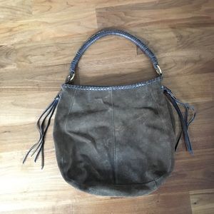 Brown bag with tassels